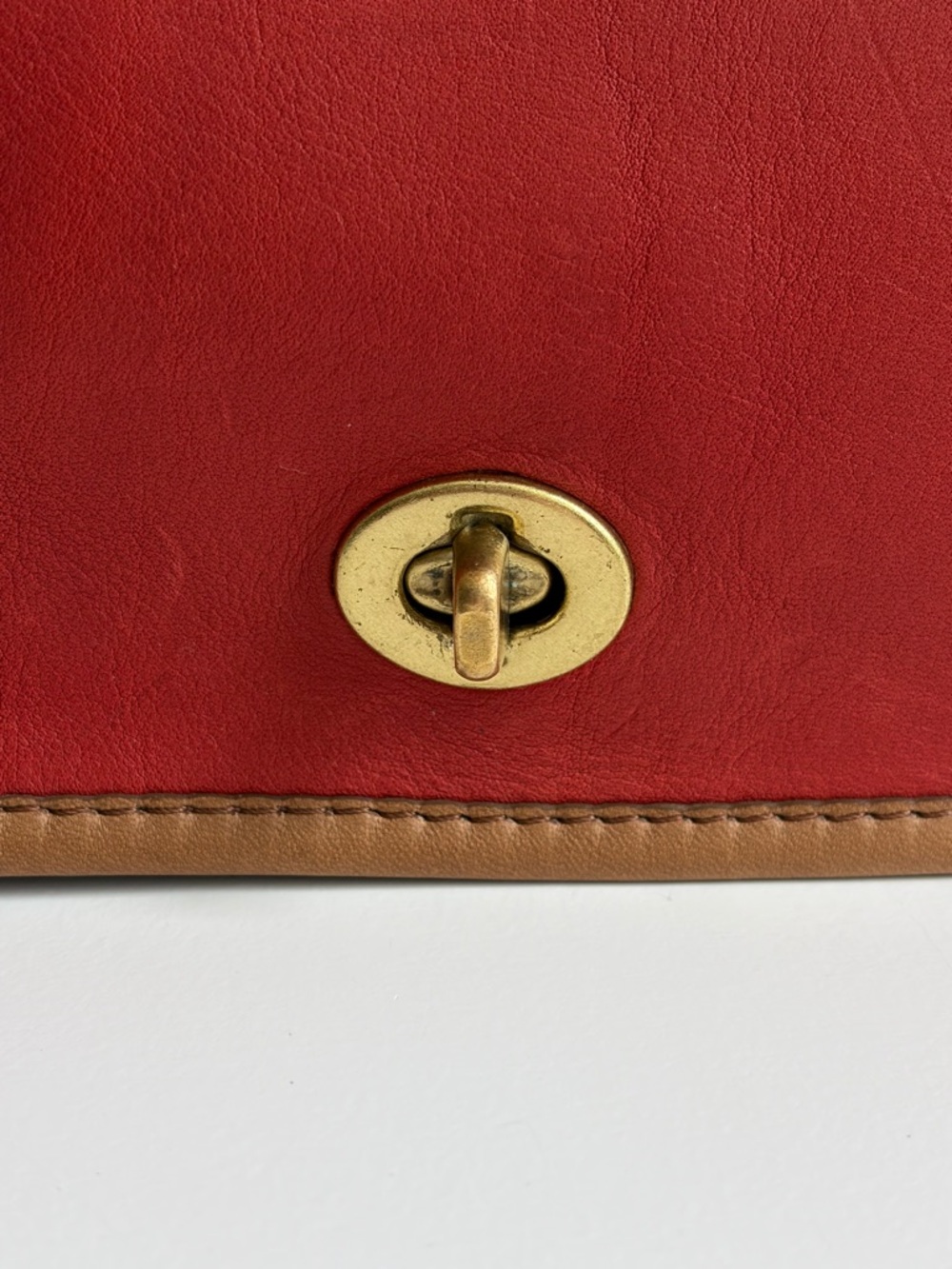 Coach Vintage Spectator Dinky Bag | Rust Orange - Picture 8 of 11